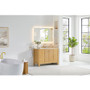 Altair Cedar Bathroom Vanity in Natural Wood with Grain White Engineered Stone Countertop Altair Cedar Bathroom Vanity in Natural Wood with Grain White Engineered Stone Countertop
