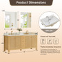 Altair Cedar Bathroom Vanity in Natural Wood with Grain White Engineered Stone Countertop Altair Cedar Bathroom Vanity in Natural Wood with Grain White Engineered Stone Countertop
