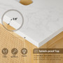 Altair Cedar Bathroom Vanity in Natural Wood with Grain White Engineered Stone Countertop Altair Cedar Bathroom Vanity in Natural Wood with Grain White Engineered Stone Countertop