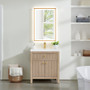 Altair Cerrito 30" Single Bathroom Vanity with White Engineered Stone Integrated Sink