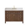 Altair Cerrito 48" Single Bathroom Vanity with Grain White Engineered Stone Countertop Altair Cerrito 48" Single Bathroom Vanity with Grain White Engineered Stone Countertop
