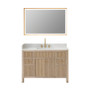 Altair Cerrito 48" Single Bathroom Vanity with Grain White Engineered Stone Countertop Altair Cerrito 48" Single Bathroom Vanity with Grain White Engineered Stone Countertop