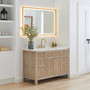 Altair Cerrito 48" Single Bathroom Vanity with Grain White Engineered Stone Countertop Altair Cerrito 48" Single Bathroom Vanity with Grain White Engineered Stone Countertop