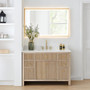 Altair Cerrito 48" Single Bathroom Vanity with Grain White Engineered Stone Countertop Altair Cerrito 48" Single Bathroom Vanity with Grain White Engineered Stone Countertop