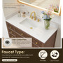 Altair Cerrito 48" Single Bathroom Vanity with Grain White Engineered Stone Countertop Altair Cerrito 48" Single Bathroom Vanity with Grain White Engineered Stone Countertop