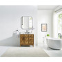 Altair Clara Bathroom Vanity in Weathered Brown with Calacatta Truffle White Quartz Countertop No Mirror Altair Clara Bathroom Vanity in Weathered Brown with Calacatta Truffle White Quartz Countertop No Mirror