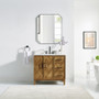 Altair Clara Bathroom Vanity in Weathered Brown with Calacatta Truffle White Quartz Countertop No Mirror Altair Clara Bathroom Vanity in Weathered Brown with Calacatta Truffle White Quartz Countertop No Mirror