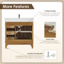 Altair Clara Bathroom Vanity in Weathered Brown with Calacatta Truffle White Quartz Countertop No Mirror Altair Clara Bathroom Vanity in Weathered Brown with Calacatta Truffle White Quartz Countertop No Mirror