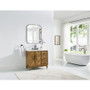Altair Clara Bathroom Vanity in Weathered Brown with Calacatta Truffle White Quartz Countertop No Mirror Altair Clara Bathroom Vanity in Weathered Brown with Calacatta Truffle White Quartz Countertop No Mirror