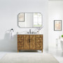 Altair Clara Bathroom Vanity in Weathered Brown with Calacatta Truffle White Quartz Countertop No Mirror Altair Clara Bathroom Vanity in Weathered Brown with Calacatta Truffle White Quartz Countertop No Mirror