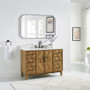 Altair Clara Bathroom Vanity in Weathered Brown with Calacatta Truffle White Quartz Countertop No Mirror Altair Clara Bathroom Vanity in Weathered Brown with Calacatta Truffle White Quartz Countertop No Mirror