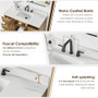 Altair Clara Bathroom Vanity in Weathered Brown with Calacatta Truffle White Quartz Countertop No Mirror Altair Clara Bathroom Vanity in Weathered Brown with Calacatta Truffle White Quartz Countertop No Mirror