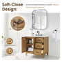 Altair Clara Bathroom Vanity in Weathered Brown with Calacatta Truffle White Quartz Countertop No Mirror Altair Clara Bathroom Vanity in Weathered Brown with Calacatta Truffle White Quartz Countertop No Mirror