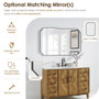 Altair Clara Bathroom Vanity in Weathered Brown with Calacatta Truffle White Quartz Countertop No Mirror Altair Clara Bathroom Vanity in Weathered Brown with Calacatta Truffle White Quartz Countertop No Mirror