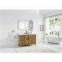 Altair Clara Bathroom Vanity in Weathered Brown with Calacatta Truffle White Quartz Countertop No Mirror Altair Clara Bathroom Vanity in Weathered Brown with Calacatta Truffle White Quartz Countertop No Mirror