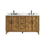 Altair Clara Bathroom Vanity in Weathered Brown with Calacatta Truffle White Quartz Countertop No Mirror Altair Clara Bathroom Vanity in Weathered Brown with Calacatta Truffle White Quartz Countertop No Mirror