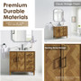 Altair Clara Bathroom Vanity in Weathered Brown with Calacatta Truffle White Quartz Countertop No Mirror Altair Clara Bathroom Vanity in Weathered Brown with Calacatta Truffle White Quartz Countertop No Mirror