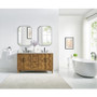 Altair Clara Bathroom Vanity in Weathered Brown with Calacatta Truffle White Quartz Countertop No Mirror Altair Clara Bathroom Vanity in Weathered Brown with Calacatta Truffle White Quartz Countertop No Mirror