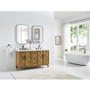 Altair Clara Bathroom Vanity in Weathered Brown with Calacatta Truffle White Quartz Countertop No Mirror Altair Clara Bathroom Vanity in Weathered Brown with Calacatta Truffle White Quartz Countertop No Mirror