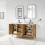 Altair Clara Bathroom Vanity in Weathered Brown with Calacatta Truffle White Quartz Countertop No Mirror Altair Clara Bathroom Vanity in Weathered Brown with Calacatta Truffle White Quartz Countertop No Mirror
