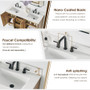 Altair Clara Bathroom Vanity in Weathered Brown with Calacatta Truffle White Quartz Countertop No Mirror Altair Clara Bathroom Vanity in Weathered Brown with Calacatta Truffle White Quartz Countertop No Mirror