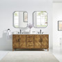 Altair Clara Bathroom Vanity in Weathered Brown with Calacatta Truffle White Quartz Countertop No Mirror Altair Clara Bathroom Vanity in Weathered Brown with Calacatta Truffle White Quartz Countertop No Mirror