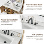 Altair Clara Bathroom Vanity in Weathered Brown with Calacatta Truffle White Quartz Countertop No Mirror Altair Clara Bathroom Vanity in Weathered Brown with Calacatta Truffle White Quartz Countertop No Mirror