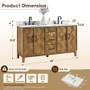 Altair Clara Bathroom Vanity in Weathered Brown with Calacatta Truffle White Quartz Countertop No Mirror Altair Clara Bathroom Vanity in Weathered Brown with Calacatta Truffle White Quartz Countertop No Mirror