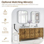 Altair Clara Bathroom Vanity in Weathered Brown with Calacatta Truffle White Quartz Countertop No Mirror Altair Clara Bathroom Vanity in Weathered Brown with Calacatta Truffle White Quartz Countertop No Mirror