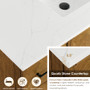 Altair Clara Bathroom Vanity in Weathered Brown with Calacatta Truffle White Quartz Countertop No Mirror Altair Clara Bathroom Vanity in Weathered Brown with Calacatta Truffle White Quartz Countertop No Mirror