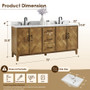 Altair Clara Bathroom Vanity in Weathered Brown with Calacatta Truffle White Quartz Countertop No Mirror Altair Clara Bathroom Vanity in Weathered Brown with Calacatta Truffle White Quartz Countertop No Mirror
