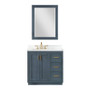 Altair Clarity & main 36" Single Bathroom Vanity Set with Grain White Composite Stone Countertop Altair Clarity & main 36" Single Bathroom Vanity Set with Grain White Composite Stone Countertop