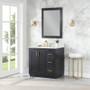 Altair Clarity & main 36" Single Bathroom Vanity Set with Grain White Composite Stone Countertop Altair Clarity & main 36" Single Bathroom Vanity Set with Grain White Composite Stone Countertop