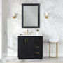Altair Clarity & main 36" Single Bathroom Vanity Set with Grain White Composite Stone Countertop Altair Clarity & main 36" Single Bathroom Vanity Set with Grain White Composite Stone Countertop