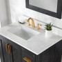 Altair Clarity & main 36" Single Bathroom Vanity Set with Grain White Composite Stone Countertop Altair Clarity & main 36" Single Bathroom Vanity Set with Grain White Composite Stone Countertop