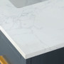 Altair Clarity & main 42" Single Bathroom Vanity Set with Grain White Engineered Stone Countertop