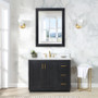 Altair Clarity & main 42" Single Bathroom Vanity Set with Grain White Engineered Stone Countertop