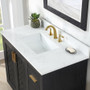 Altair Clarity & main 42" Single Bathroom Vanity Set with Grain White Engineered Stone Countertop