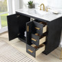 Altair Clarity & main 42" Single Bathroom Vanity Set with Grain White Engineered Stone Countertop