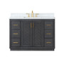 Altair Clarity & main 48" Single Bathroom Vanity Set with Grain White Composite Stone Countertop