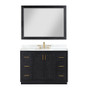 Altair Clarity & main 48" Single Bathroom Vanity Set with Grain White Composite Stone Countertop
