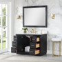 Altair Clarity & main 48" Single Bathroom Vanity Set with Grain White Composite Stone Countertop