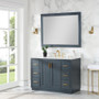 Altair Clarity & main 48" Single Bathroom Vanity Set with Grain White Composite Stone Countertop