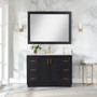 Altair Clarity & main 48" Single Bathroom Vanity Set with Grain White Composite Stone Countertop