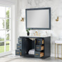 Altair Clarity & main 48" Single Bathroom Vanity Set with Grain White Composite Stone Countertop