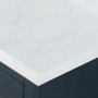Altair Clarity & main 84" Double Bathroom Vanity Set with Grain White Engineered Stone Countertop