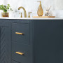 Altair Clarity & main 60" Single Bathroom Vanity Set with Grain White Engineered Stone Countertop