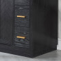 Altair Clarity & main 60" Single Bathroom Vanity Set with Grain White Engineered Stone Countertop