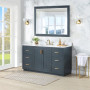 Altair Clarity & main 60" Single Bathroom Vanity Set with Grain White Engineered Stone Countertop