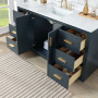 Altair Clarity & main 60" Single Bathroom Vanity Set with Grain White Engineered Stone Countertop